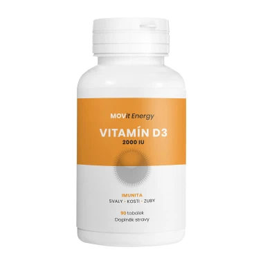 MOVit Vitamín D3 2000 I.U. 90 tobolek