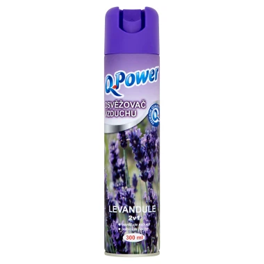 Q-Power Osvěžovač vzduchu levandule 2v1 300 ml