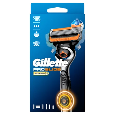 Gillette ProGlide Power Pánský holicí strojek + 1 náhradní holicí hlavice, 5 břitů