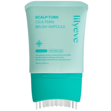 Lilyeve Scalp Turn Cica PDRN Brush zklidňující ampule na vlasovou pokožku 100 ml