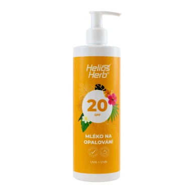 Helios Herb Mléko na opalování SPF 20 400 ml