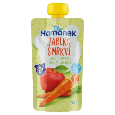 Hamánek Jablko s mrkví 100g