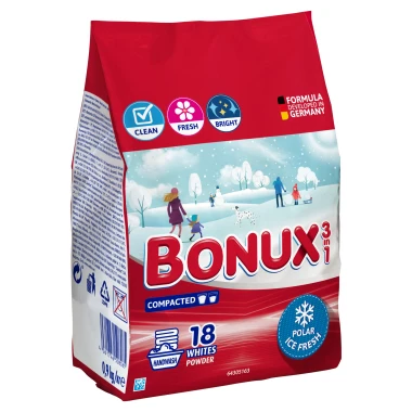 Bonux Prací prášek Polar Ice Fresh 3v1 18 PD