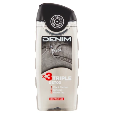 Denim Black revitalizační a osvěžující sprchový gel 250 ml