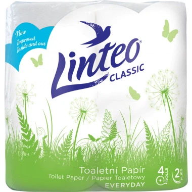 Linteo Classic Toaletní papír 2vrstvý 4 ks