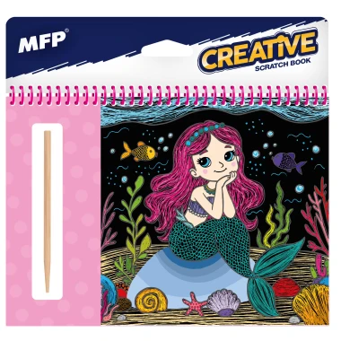 MFP Škrabací obrázek blok dívky 8 listů