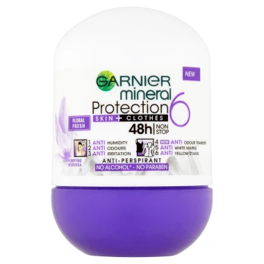 Garnier Mineral Protection 6 skin clothes Antiperspirant roll-on 50 ml