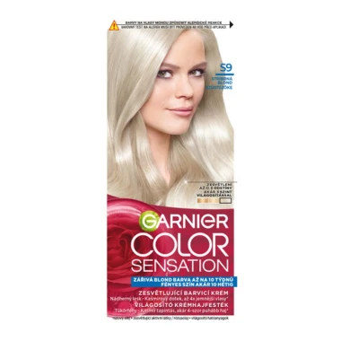 Garnier Color Sensation  permanentní barva na vlasy S9 Stříbrná blond, 60+40+10ml