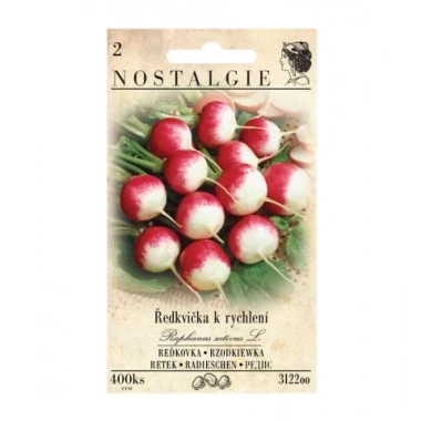 NOSTALGIE Ředkvička červeno-bílá