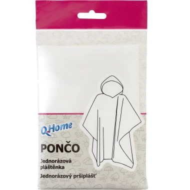 Q-Home Jednorázová pláštěnka poncho