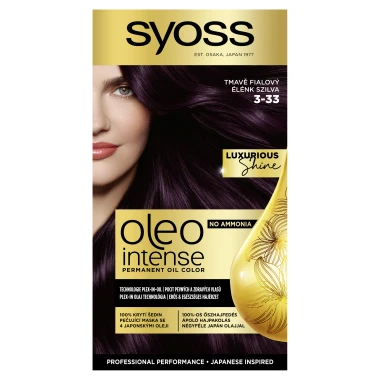 Syoss Oleo Intense barva na vlasy Tmavě fialový 3-33