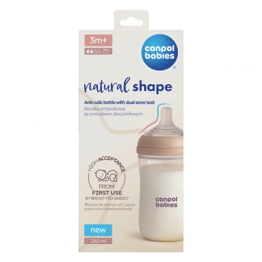Canpol Babies Láhev Natural Shape 260 ml