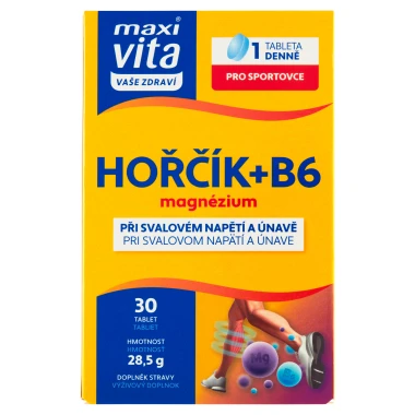 Maxi Vita Vaše Zdraví Hořčík + B6 30 tablet 28,5g