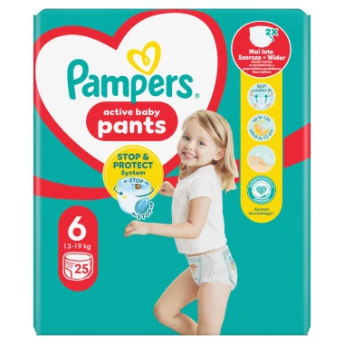 Pampers Active Baby Pants, vel. 6, 25 ks