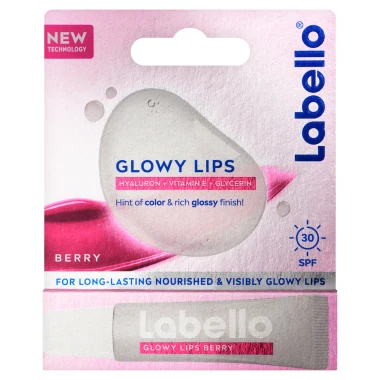 Labello Glowy Lips Berry tónovací balzám pro zářivé rty SPF30 10 ml