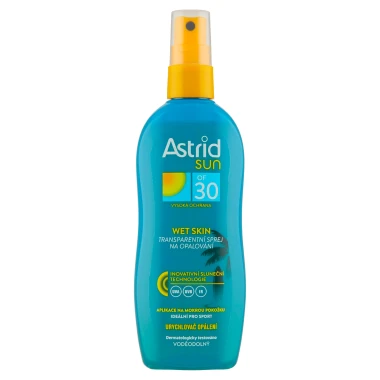 Astrid Sun Wet Skin transparentní sprej na opalování OF 30 150 ml