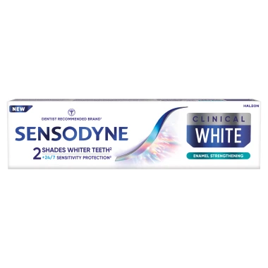 Sensodyne Clinical White Enamel Strengthening zubní pasta s fluoride 75 ml