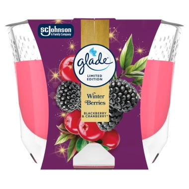 Glade® MAXI Candle Svíčka Winter Berries 204 g