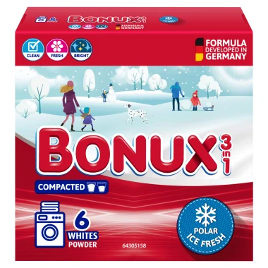 Bonux Prací prášek Polar Ice Fresh 3v1 6 PD