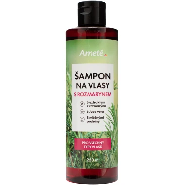 Ameté rozmarýnový šampon s aloe vera a mléčnými proteiny 250 ml