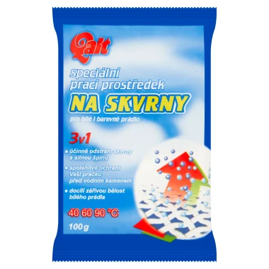 Qalt speciální prací prostředek na skvrny pro bílé i barevné prádlo 100 g