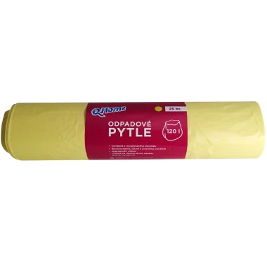 Q-Home CN odpadové pytle 120l 25ks žluté