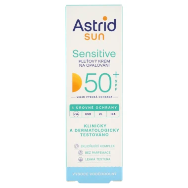 Astrid Sun Sensitive pleťový krém na opalování SPF 50+ 50ml
