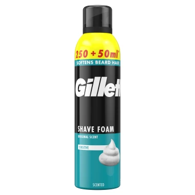Gillette Classic Pěna na holení Sensitive pro muže 300 ml