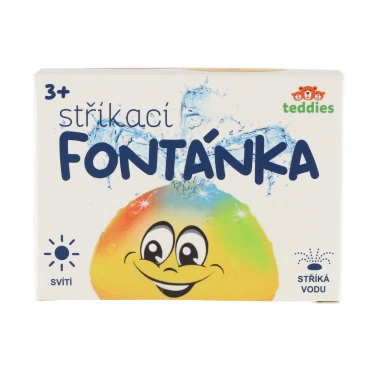 Teddies Fontánka do vody stříkací žlutá
