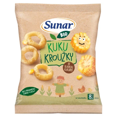 Sunar BIO křupky Kuku kroužky 20 g