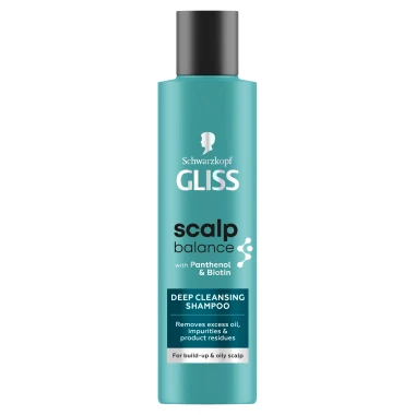 Schwarzkopf Gliss Scalp Balance hloubkově čisticí šampon na vlasy a pokožku hlavy 200 ml