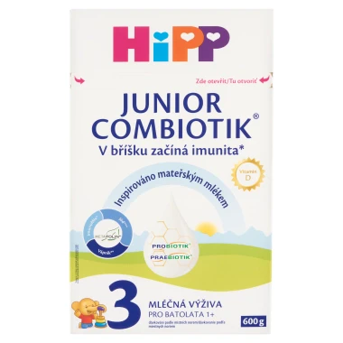 HiPP Combiotik Junior 3 mléčná výživa pro batolata 1+ 600 g 
