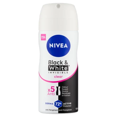 Nivea Black & White Invisible Clear Sprej antiperspirant 100ml
