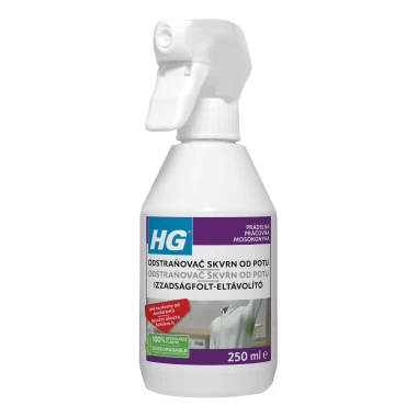 HG Odstraňovač skvrn od potu a deodorantů 250 ml