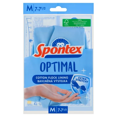 Spontex Optimal rukavice M 7-7½ 1 pár