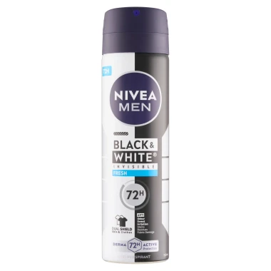 Nivea Men Black & White Invisible Fresh Sprej antiperspirant 150 ml