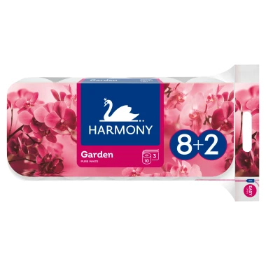 Harmony Garden Pure White Toaletní papír 3 vrstvy 10 ks