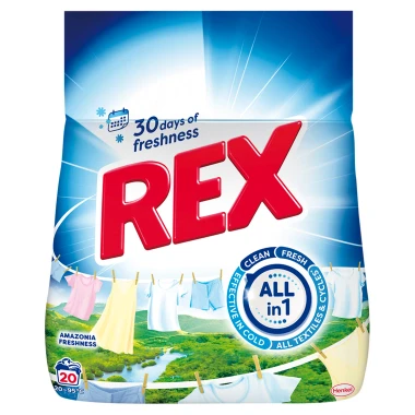 REX Amazonia Freshness Prací prášek 20 PD