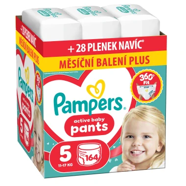 Pampers Active Baby Pants, vel. 5, 164 ks