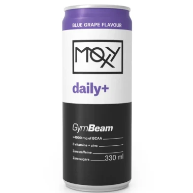 GymBeam MOXY Daily+ bezkofeinový energy drink 330 ml