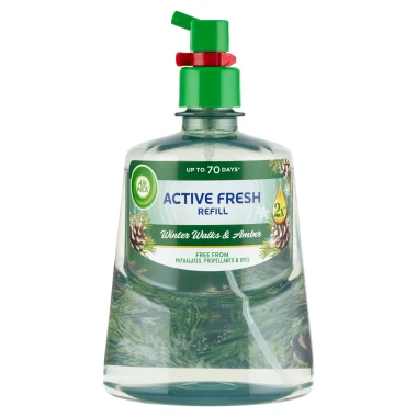 Air Wick Active Fresh náplň na vodní bázi do automatického difuzéru zimní les 228 ml