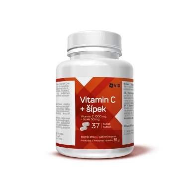VIX Vitamin C + šípek 37 tablet