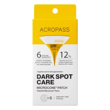 Acropass Dark Spot Care Microcone® Patch mikrojehličkové náplasti proti pigmentovým skvrnám 6 ks 