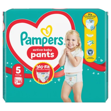 Pampers Active Baby Pants, vel.5, 32 ks
