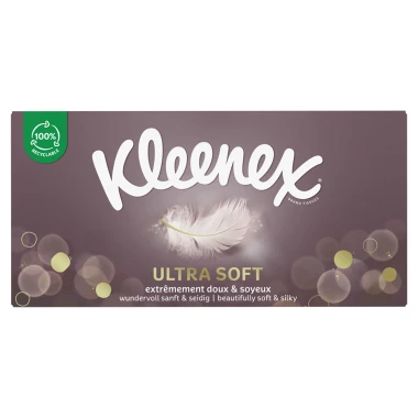 Kleenex Ultra Soft papírové kapesníky 3vrstvé 64 ks