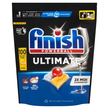 Finish Ultimate kapsle do myčky nádobí - Lemon 100 ks