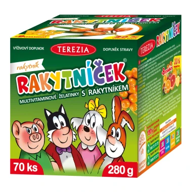 RAKYTNÍČEK želatinky ORIGINÁL 70 ks