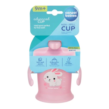 Canpol Babies Nevylévací hrníček BUNNY & COMPANY, mix barev, 200 ml