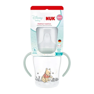 NUK Perfect Match Láhev na učení Medvídek Pú 150 ml