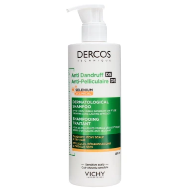 Vichy Dercos Anti-Dandruff Dry Hair šampon proti lupům na suché vlasy 390 ml